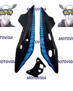 Cubierta trasera 150z/cr1 negro con azul