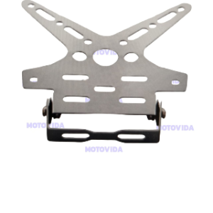Porta placa aluminio cromado