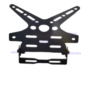 Porta placa aluminio negro