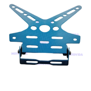 Porta placa aluminio azul