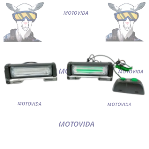 Luz superled con control 2 pcs verde
