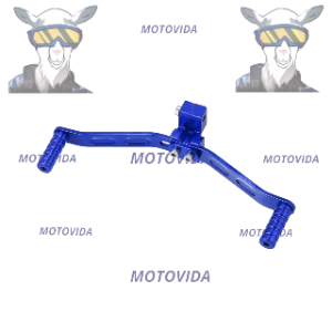 Pata de cambio aluminio doble azul