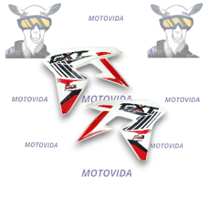 Tapaderas de tanque GXT250R/KMF ZX250R blanco