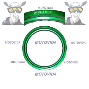 Aro 2.50x17 aluminio verde