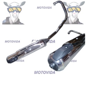 Escape YBR125 con colita de plastico