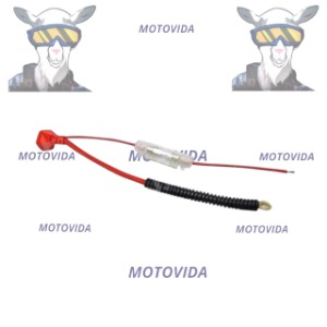 Cable de baterilla con portafusible de vidrio
