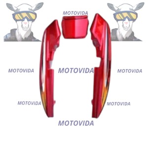Cubierta trasera HJ125-7 rojo