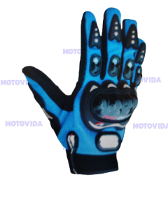 Guantes largo con protector azul