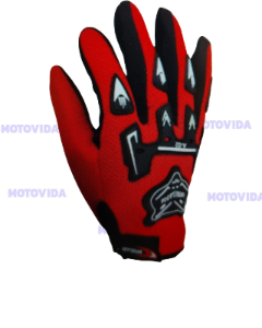 Guantes zorro largo rojo
