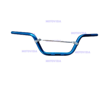 Timon aluminio motos turismo azul
