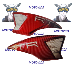 Rompevientos TVS Apache RTR rojo