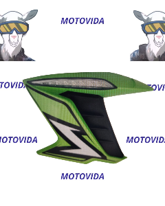 Rompevientos italika 150Z verde con luz