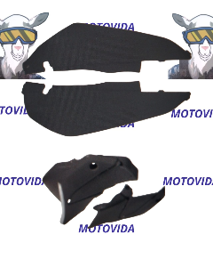 Kit de tapaderas y cubierta xm200/bross125 negro