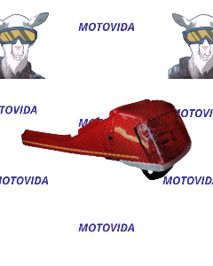 Cubierta trasera hj125-2d/cgl125 rojo con stop