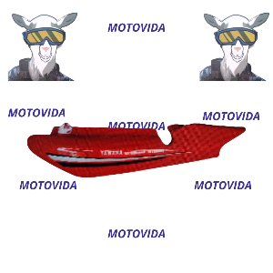 Cubierta tras YBR125 rojo