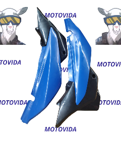 Kit de tapaderas y cubierta xm200/bross125 azul
