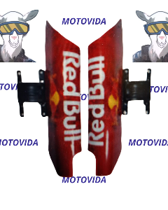 Protector de barra red bull rojo