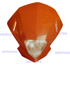 Carena con foco supermoto naranja