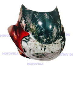 Carena con foco Discovery125/135 rojo