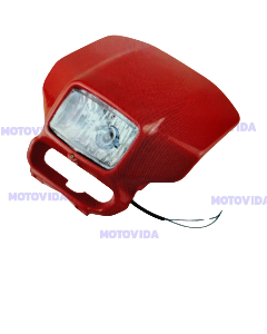 Carena con foco XL200 rojo