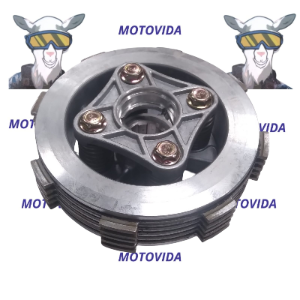 Canasta de clutch hj125/universal 4 tornillos con discos