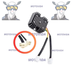 Regulador de voltaje GY6150/DS150 (motoneta) grande EL REY