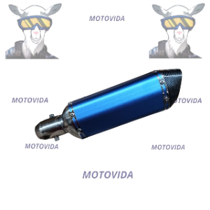 Bazuca AKRAPOVIC tipo lazer azul