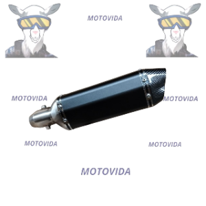 Bazuca AKRAPOVIC tipo lazer negro