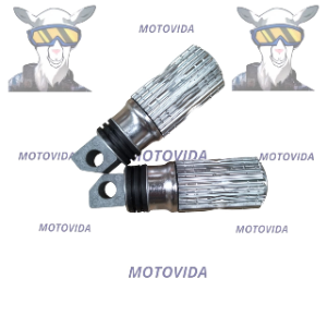 Estribos de aluminio M46 gris/cromado