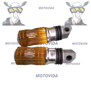 Estribos de aluminio M46 dorado