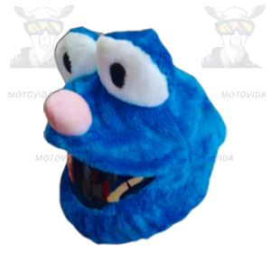 Forro para casco de dibujos azul