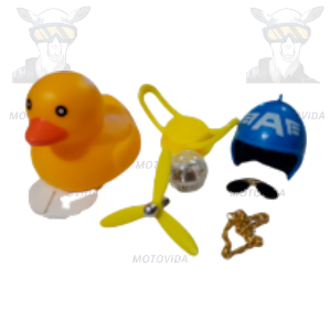 Patito con casco azul