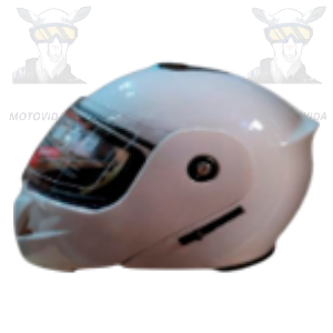 Casco modular blanco matte
