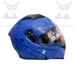 Casco modular azul matte