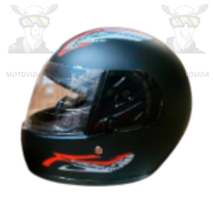 Casco redondo economico negro matte