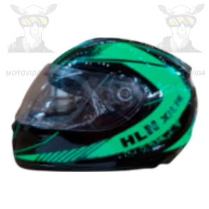 Casco redondo racing negro brillo