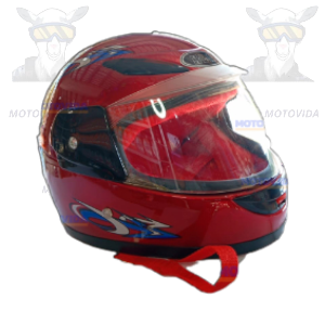 Casco niño rojo