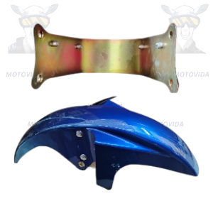 guardafango del YBR125 con base Azul