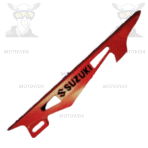 Cubre cadena aluminio suzuki rojo