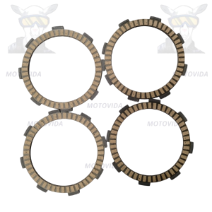 Kit de discos de clutch YBR125/CBF125 4 pcs LOBOS 1000250