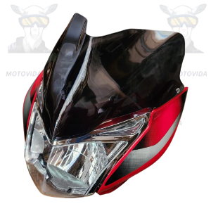 Carena con foco Discovery125/135 ST rojo
