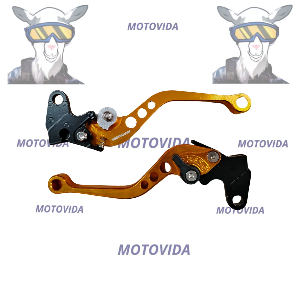 Manesillas de aluminio YBR125 dorado