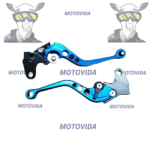 Manesillas de aluminio YBR125 azul