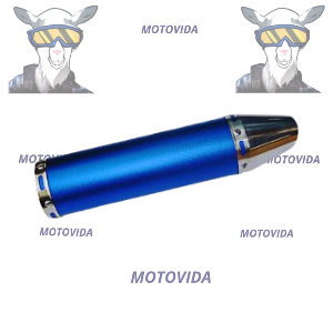 Basuca 88x300 azul pequeña tipo cono 