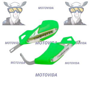 Protector de mano aluminio monster verde