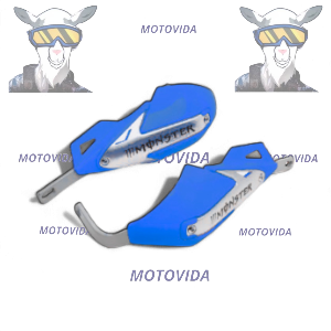 Protector de mano aluminio monster azul