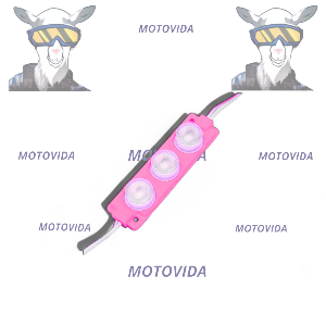 Cinta led 3 puntos grueso rosado