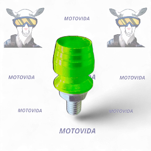 Tornillo de aluminio grueso verde