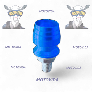 Tornillo de aluminio grueso azul