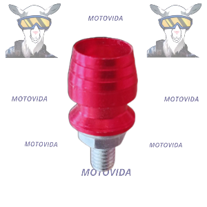 Tornillo de aluminio grueso rojo